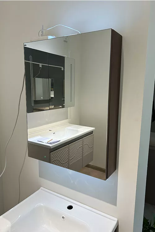 Single-Door Bathroom Mirror Cabinet